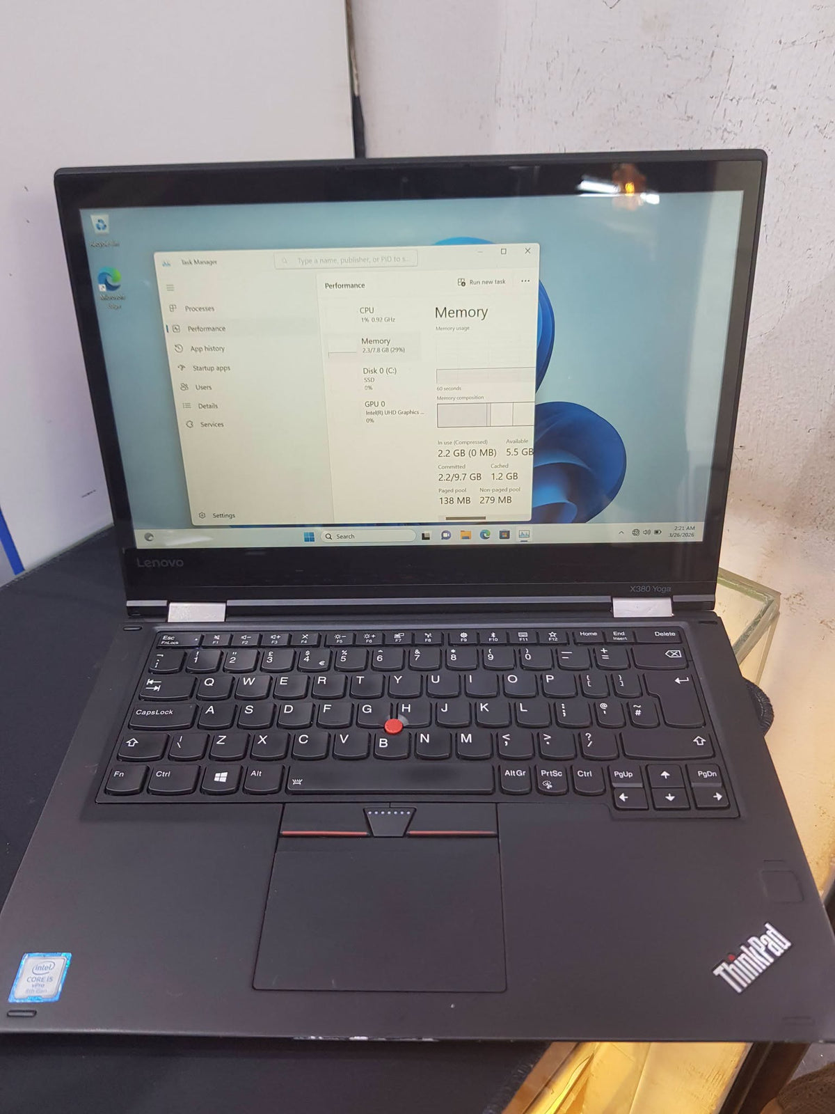 Lenovo ThinkPad X380 Yoga – Core i5, 8GB RAM, 256GB SSD